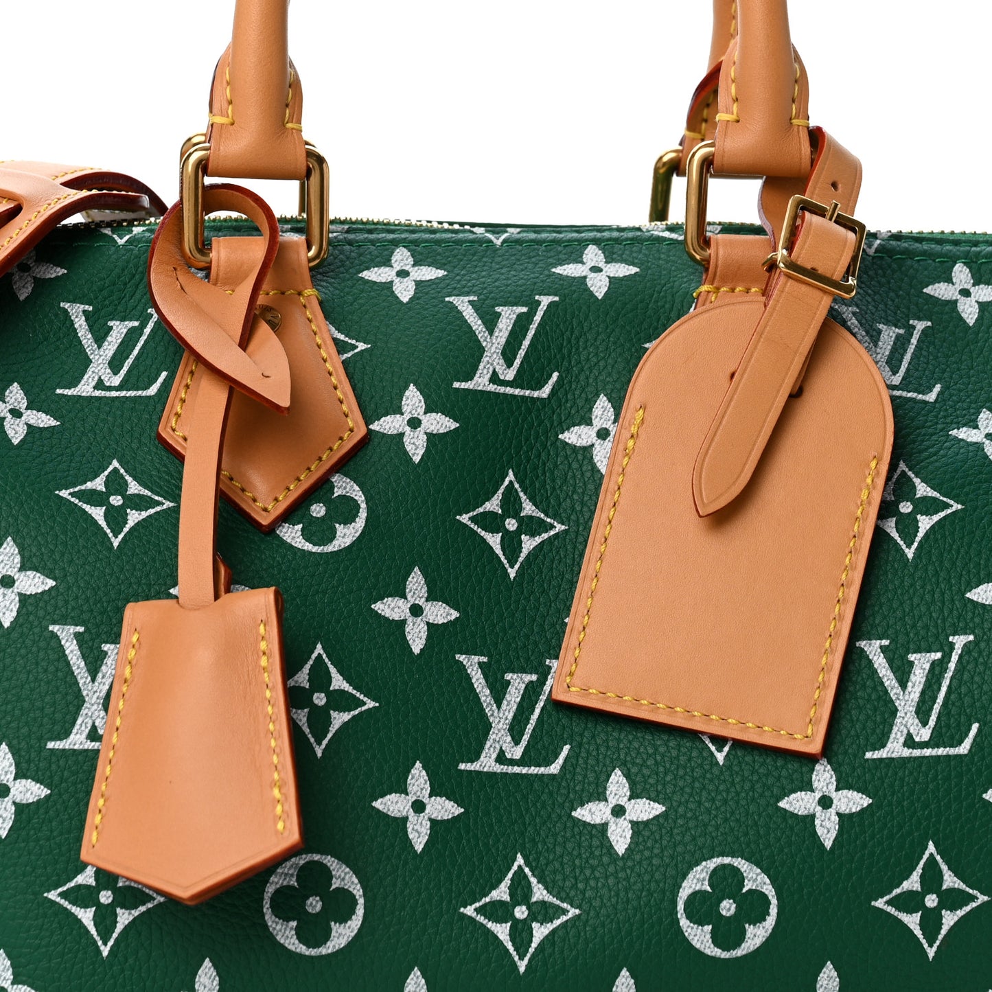 Calfskin Monogram Speedy P9 Bandouliere 25 Green