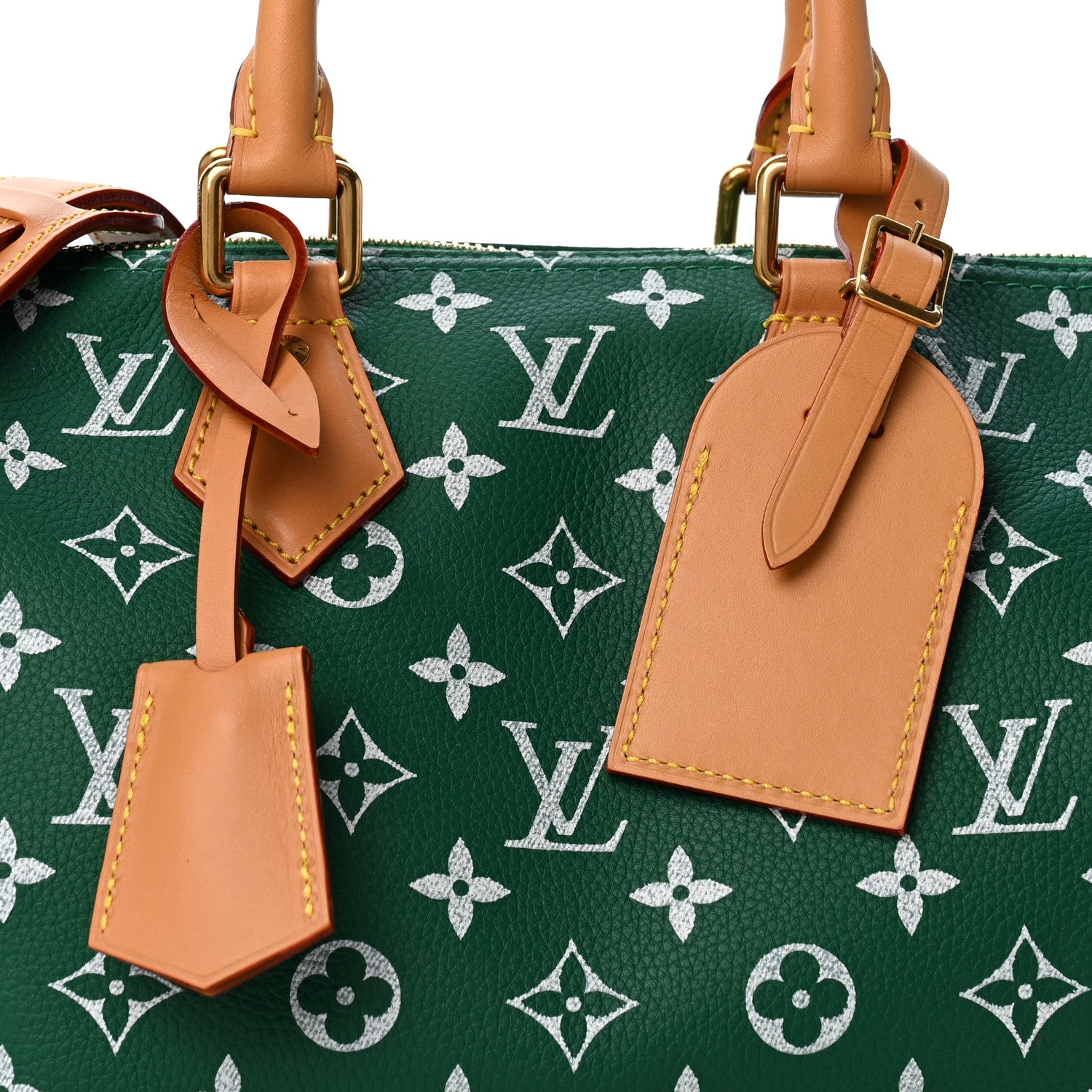 Louis Vuitton Calfskin Monogram Speedy P9 Bandouliere 25 Green 8 of 12