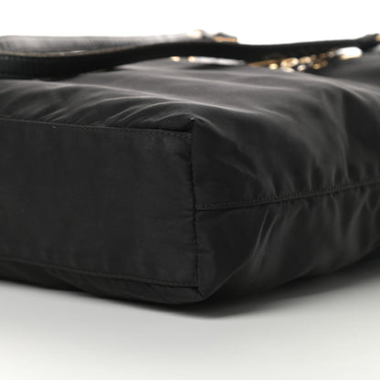 Prada Nylon Vela Grommet Tote Black 10 of 16