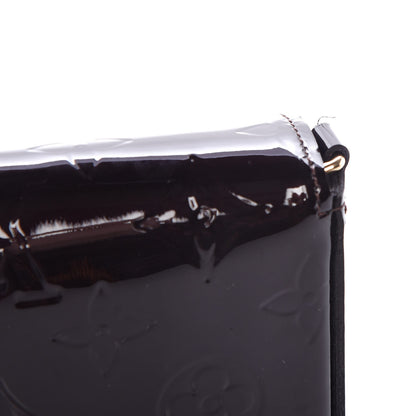 Louis Vuitton Vernis Pochette Felicie Chain Wallet Amarante 8 of 8