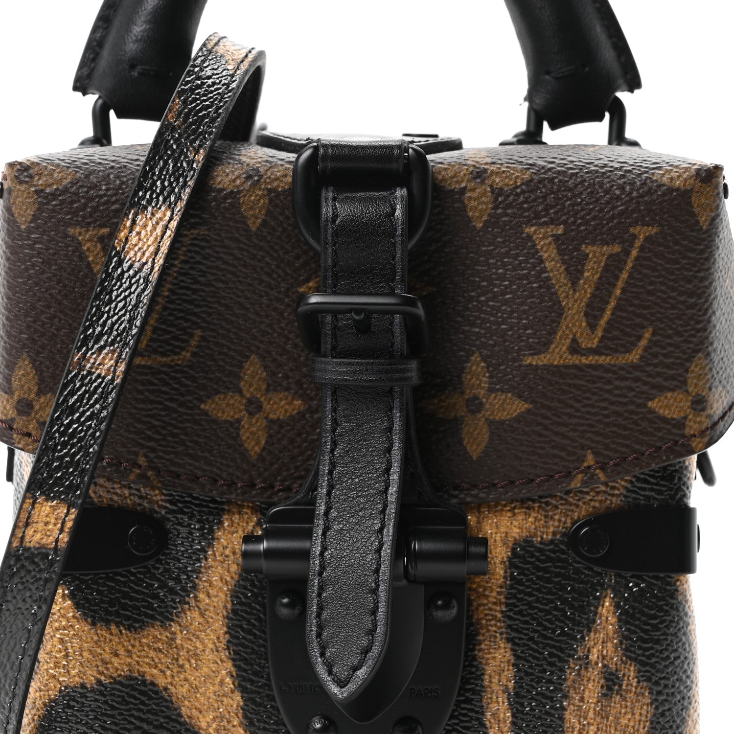 Louis Vuitton Monogram Wild Animal Print Camera Box Black 7 of 9