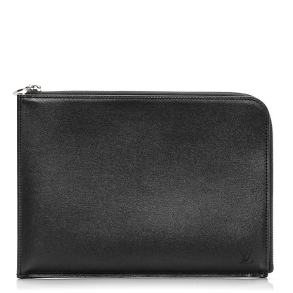 Louis Vuitton Calfskin Souple Pochette Jour PM Black 1 of 6