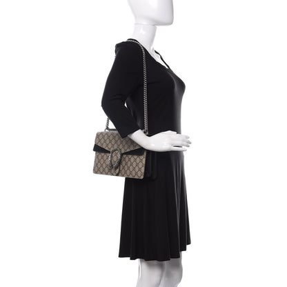 Gucci GG Supreme Monogram Small Dionysus Shoulder Bag Black 2 of 13