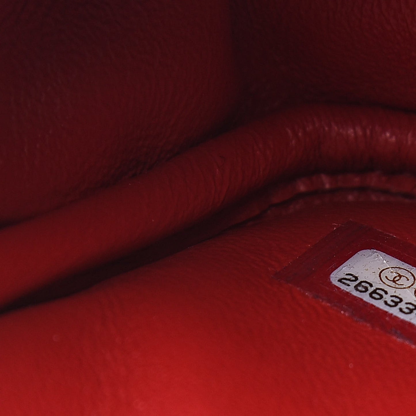 Aged Calfskin Quilted Mini Reissue Camera Case Red