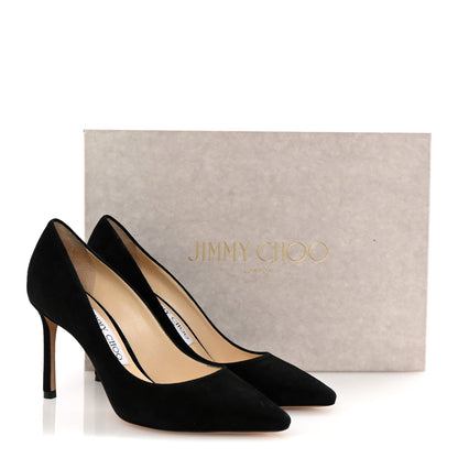 Jimmy Choo Suede Romy 85 Pumps 36 Black 9 of 9