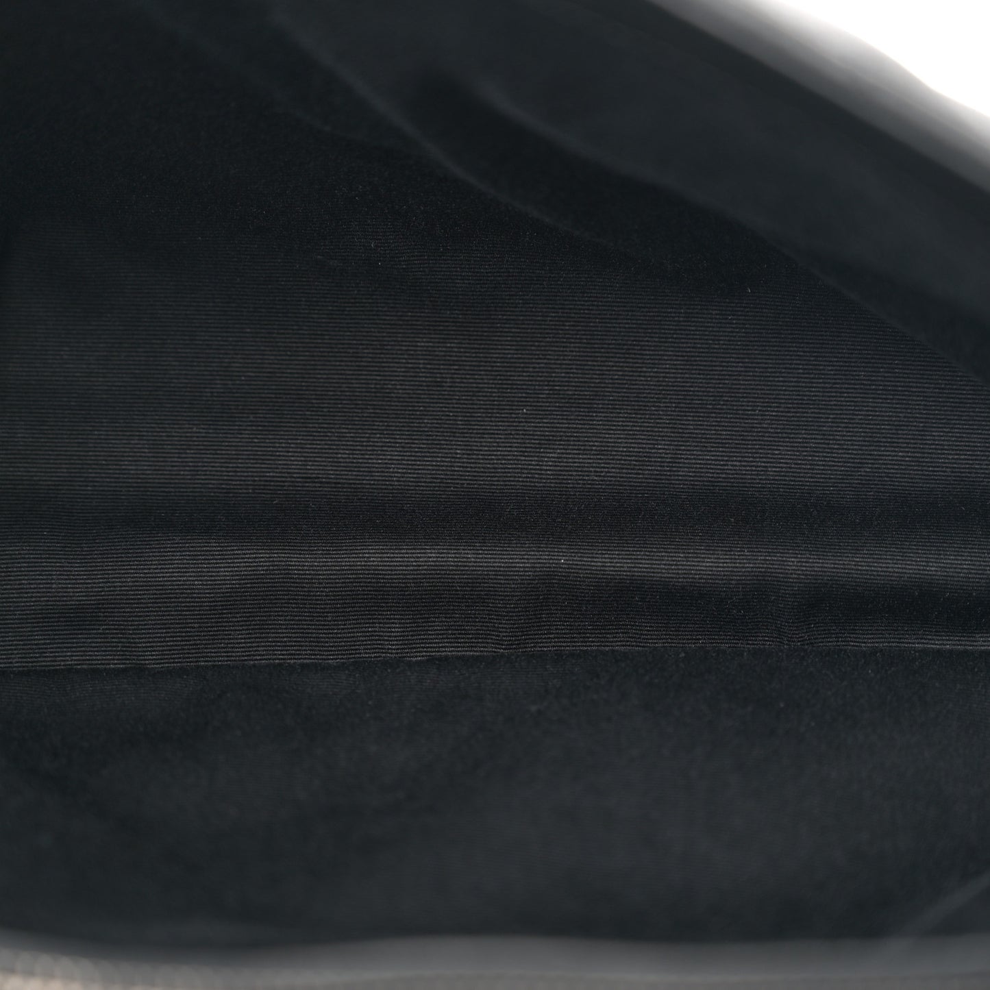 Sheepskin Matelasse Chevron Monogram Large College Satchel Black