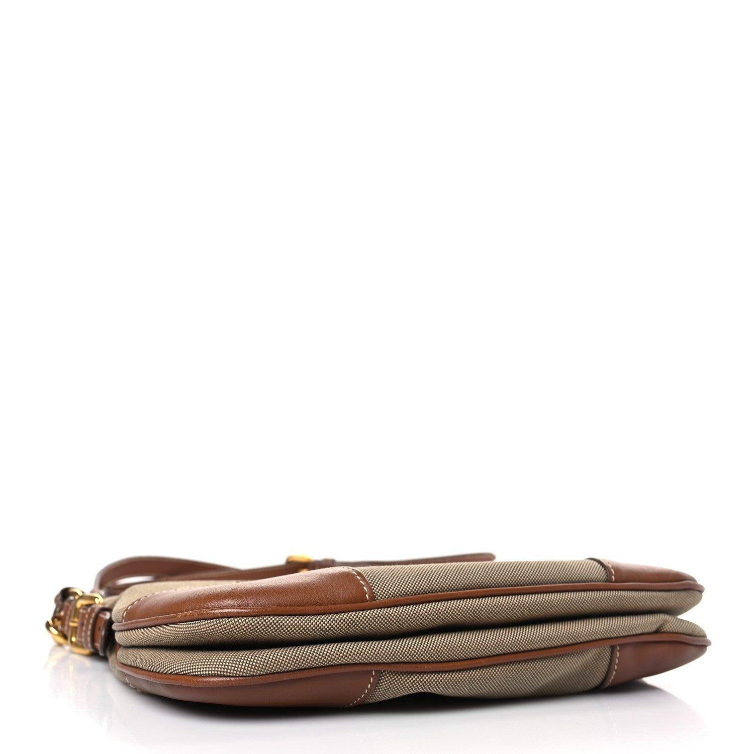 Prada Jacquard Logo Flat Messenger Bag Corda Brandy 4 of 8