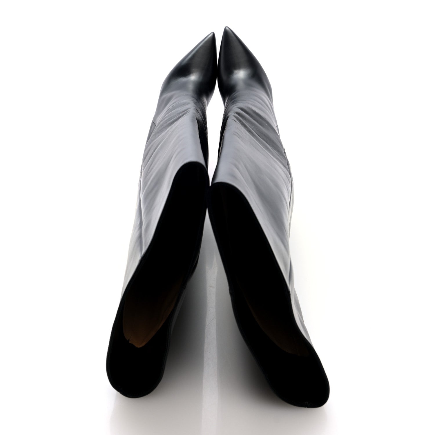 Christian Louboutin Calfksin Astrilarge Botta Knee Boots 41 Black 2 of 6