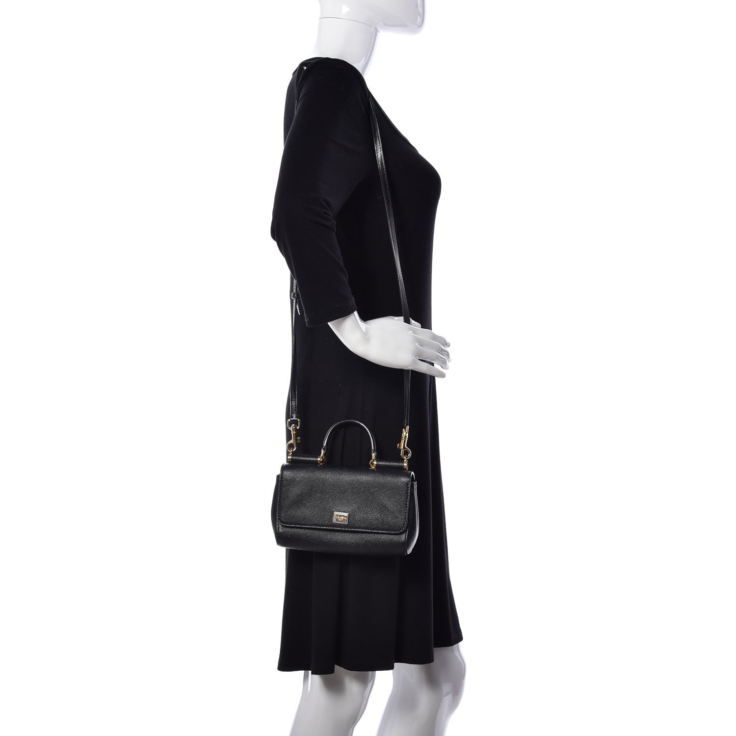 Dolce & Gabbana Dauphine Mini Von Bag Black 2 of 8