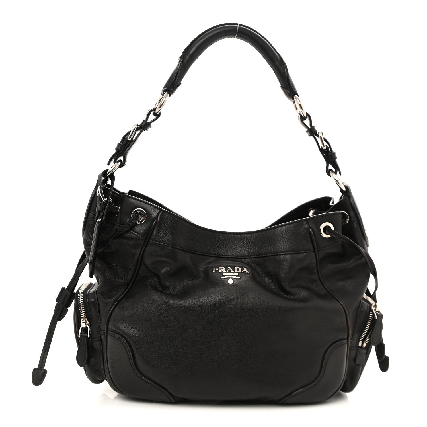 Prada Nappa Shopping Satchel Black 1 of 12