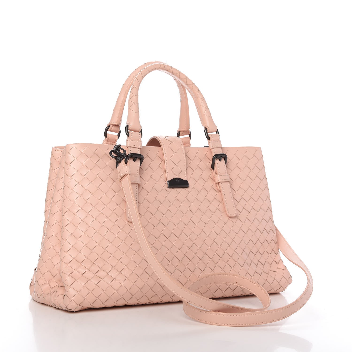 Bottega Veneta Light Calf Intrecciato Small Roma Flamingo 3 of 10