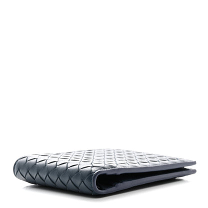 Bottega Veneta Nappa Intrecciato Bi-Fold Wallet Denim 4 of 8