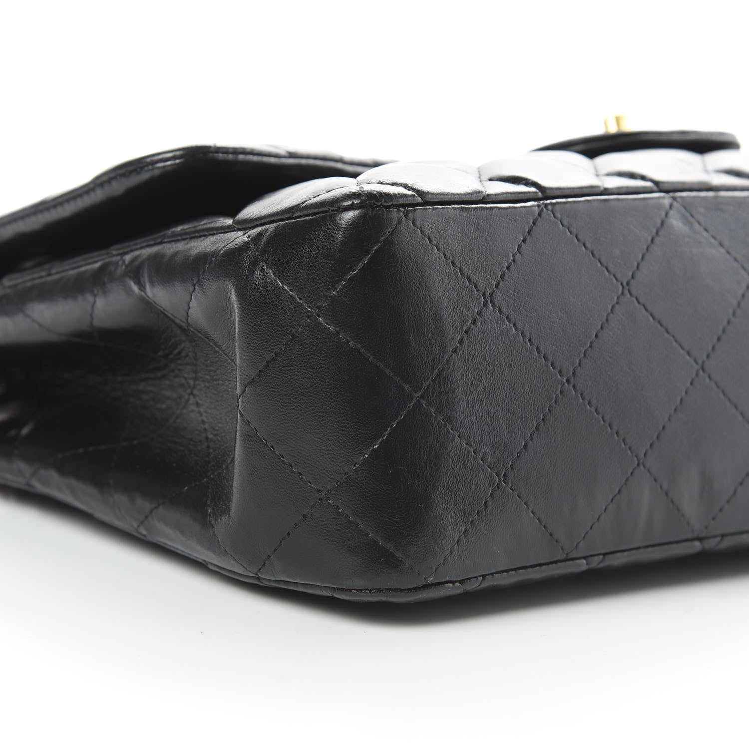 Chanel Lambskin Quilted Jumbo Single Flap Black 9 of 14