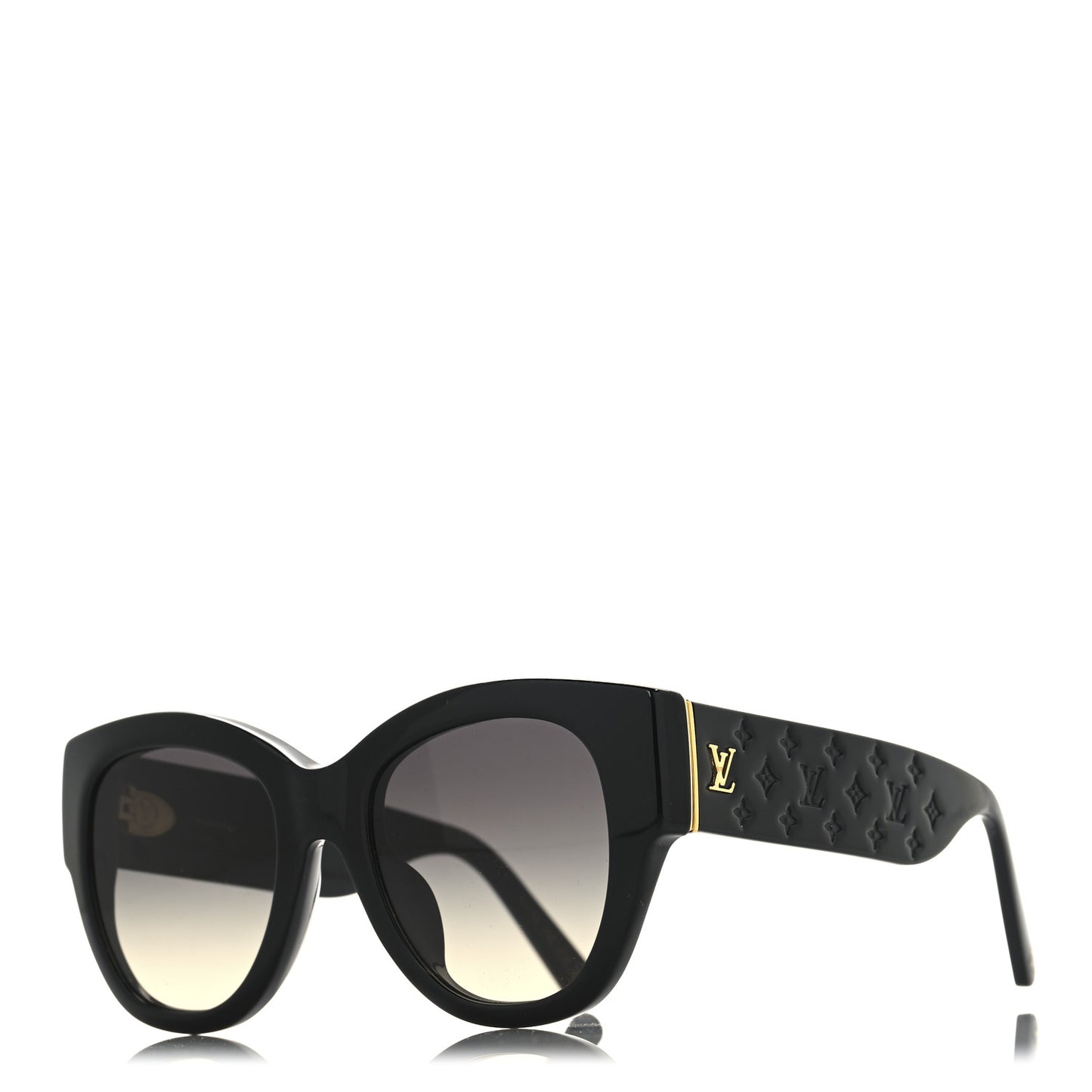 Acetate LV Empreinte Round Sunglasses Z1607E Black
