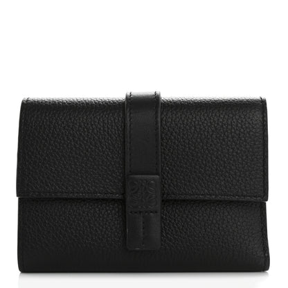 Loewe Grained Calfskin Small Vertical Wallet Black 1 of 10