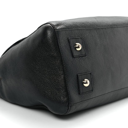 Mulberry Glossy Goatskin Medium Del Rey Satchel Black 9 of 11