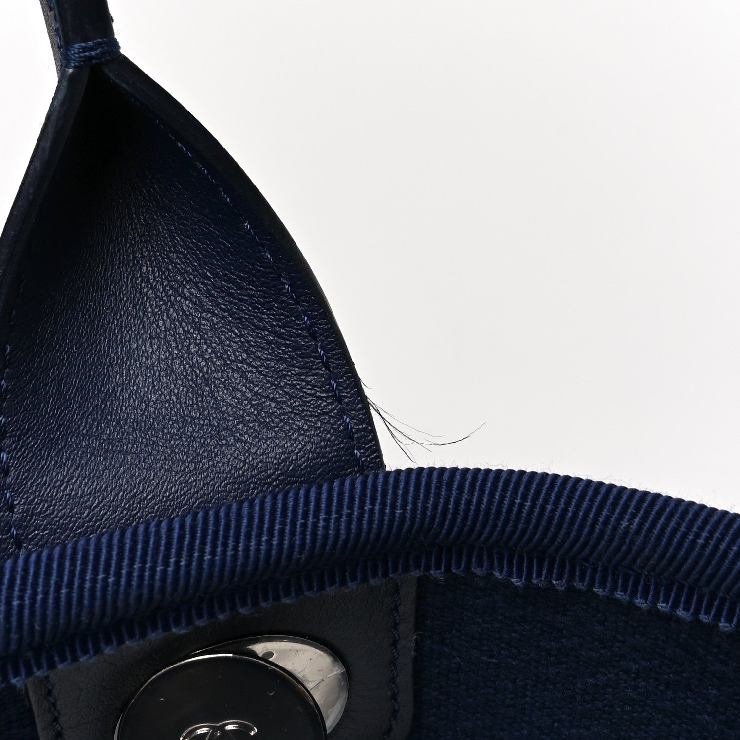 Chanel Mixed Fibers Calfskin Medium Deauville Tote Dark Blue 12 of 13