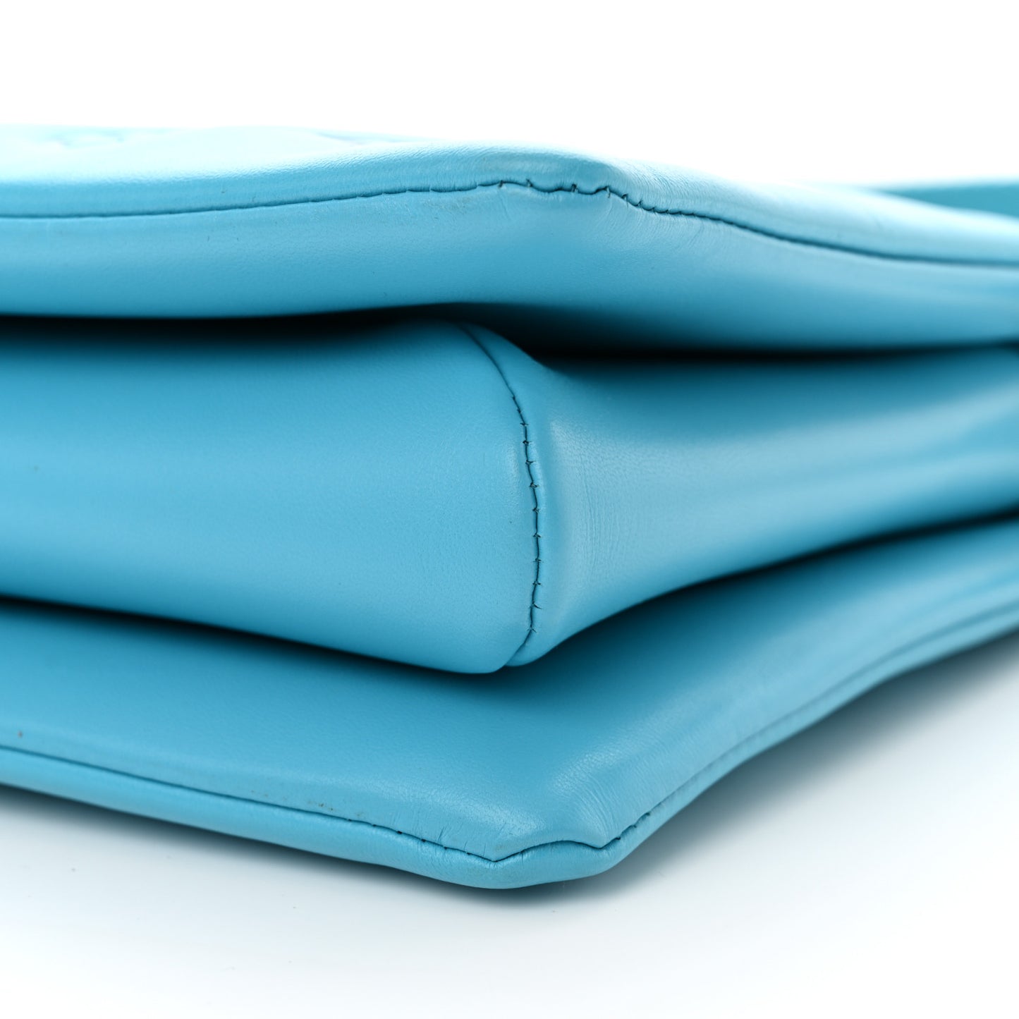 Lambskin Embossed Monogram Coussin PM Turquoise