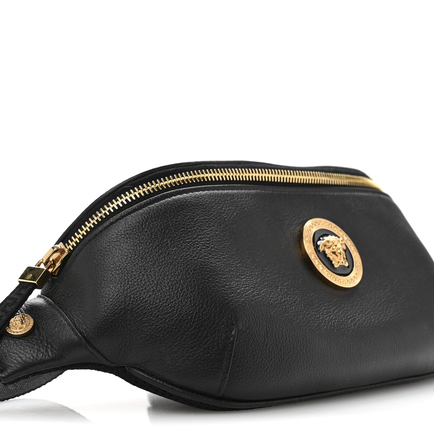 Grained Calfskin Vanitas Medea Belt Bag Black