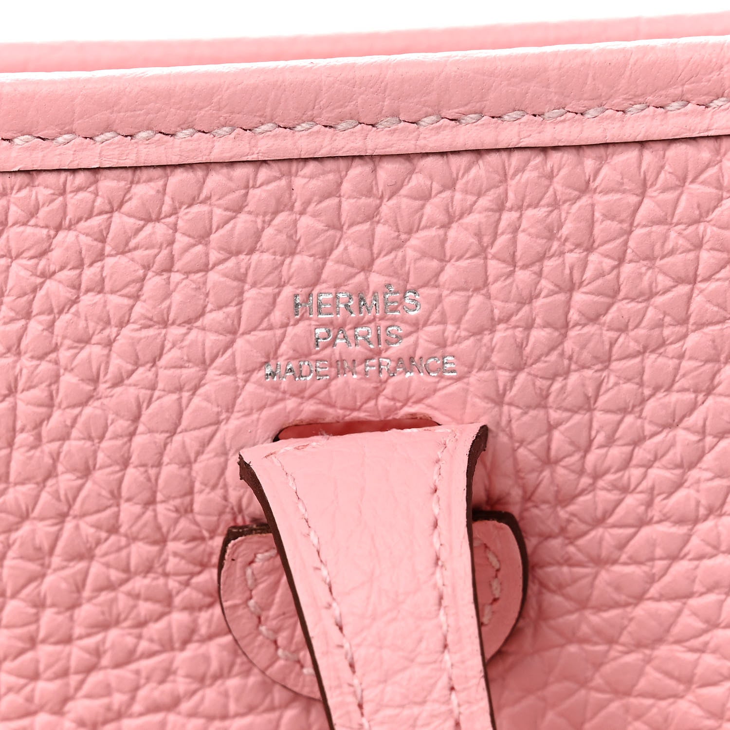 Hermes Taurillon Clemence Evelyne TPM Rose Sakura 6 of 11