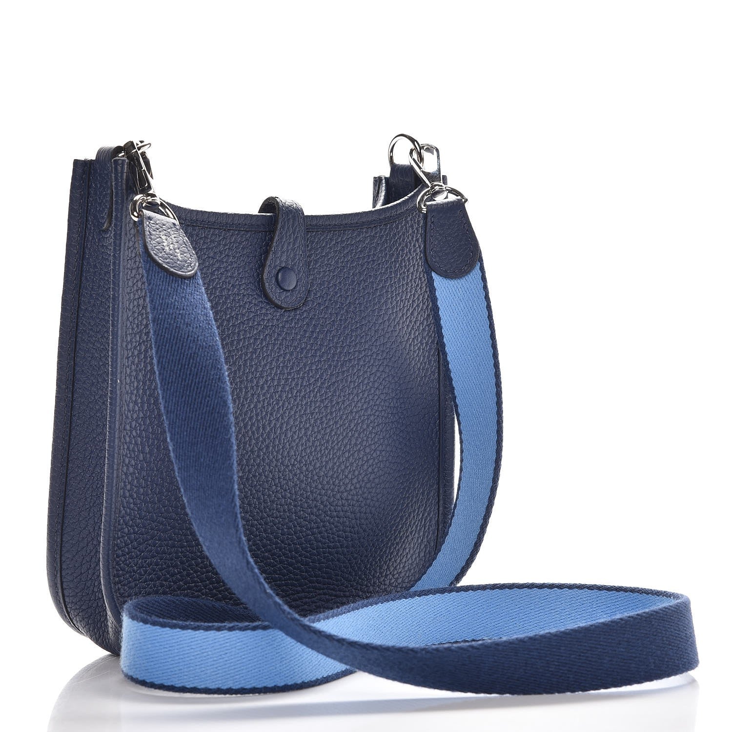 Hermes Taurillon Clemence Amazone Evelyne TPM Bleu Saphir Paradis 11 of 17