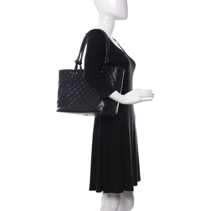 Chanel Calfskin Quilted Large Cambon Tote Black 2 of 16