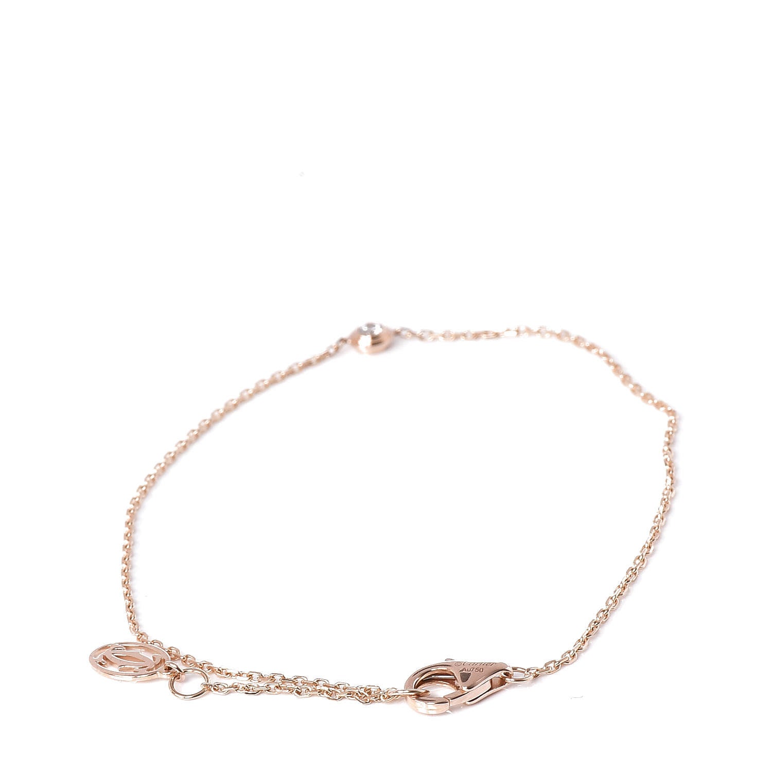 Cartier 18K Pink Gold Diamond XS D'Amour Bracelet 3 of 7