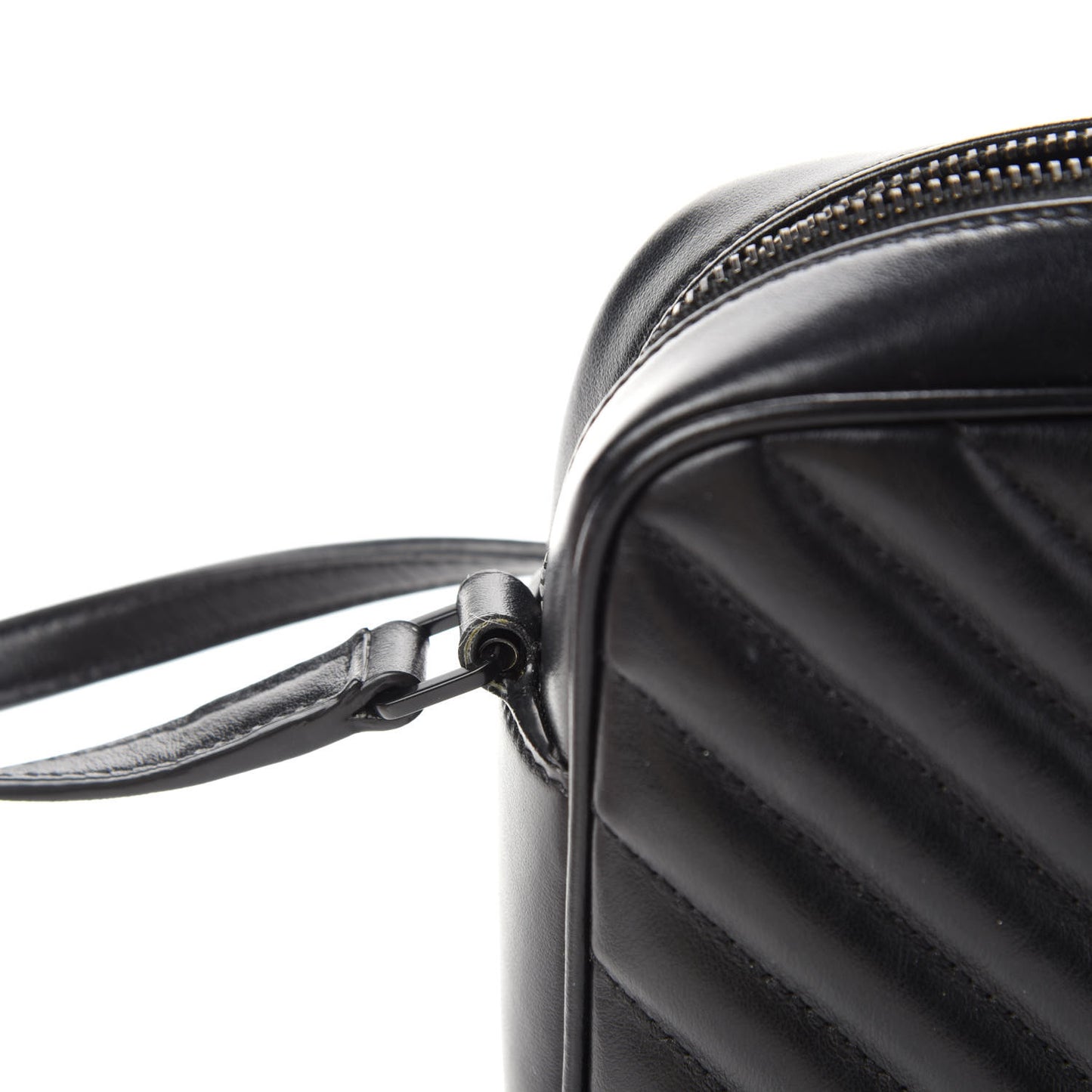 Calfskin Matelasse Monogram Lou Camera Bag Black
