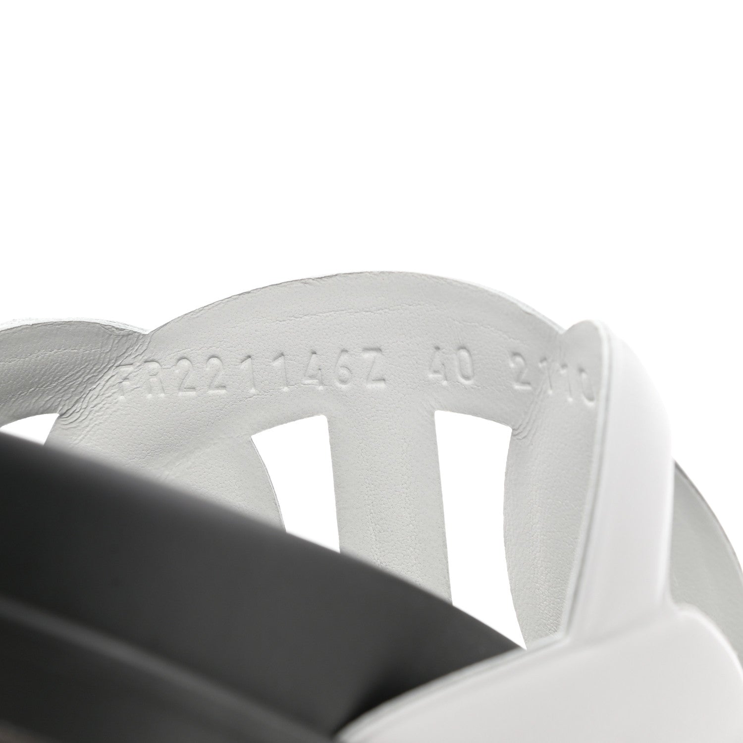 Hermes Nappa Womens Extra Sandals 40 White 8 of 9