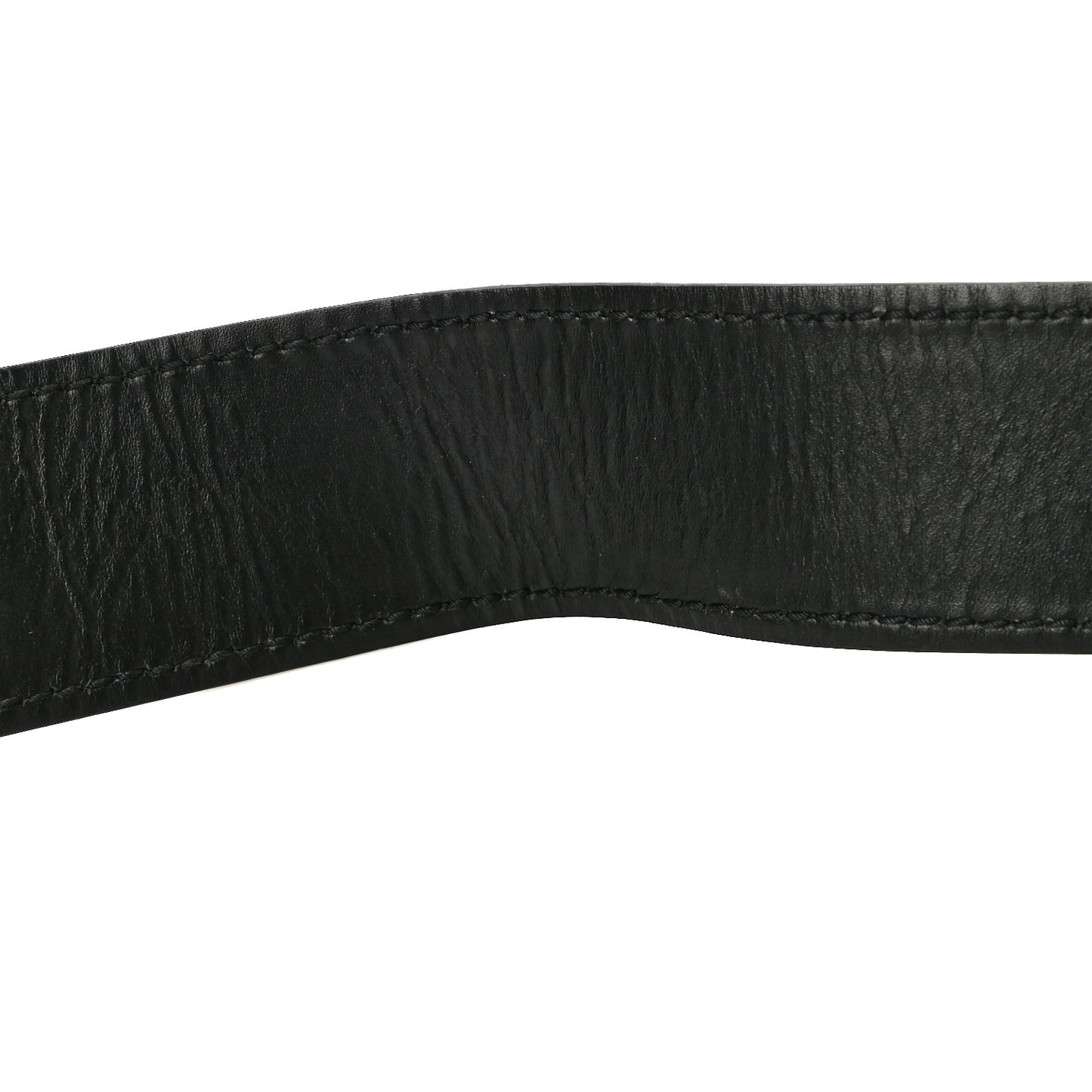 Calfskin Mini D Fence Saddle Bag Black