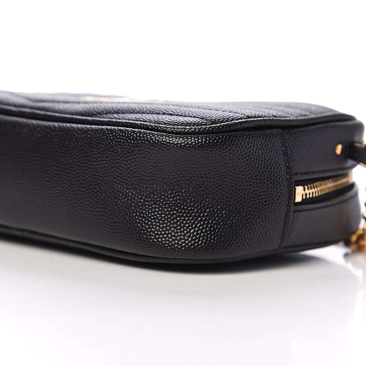 Grain De Poudre Matelasse Monogram Mini Lou Camera Bag Black
