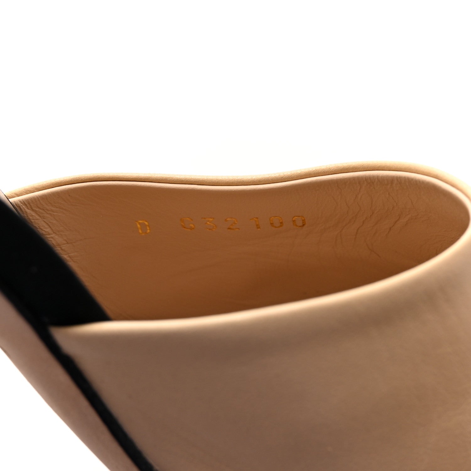 Chanel Goatskin Grosgrain Cap Toe Pearl Mule 39 Beige Black 9 of 10