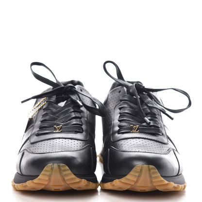 Louis Vuitton X SUPREME Calfskin Run Away Sneakers 7.5 Black 2 of 9