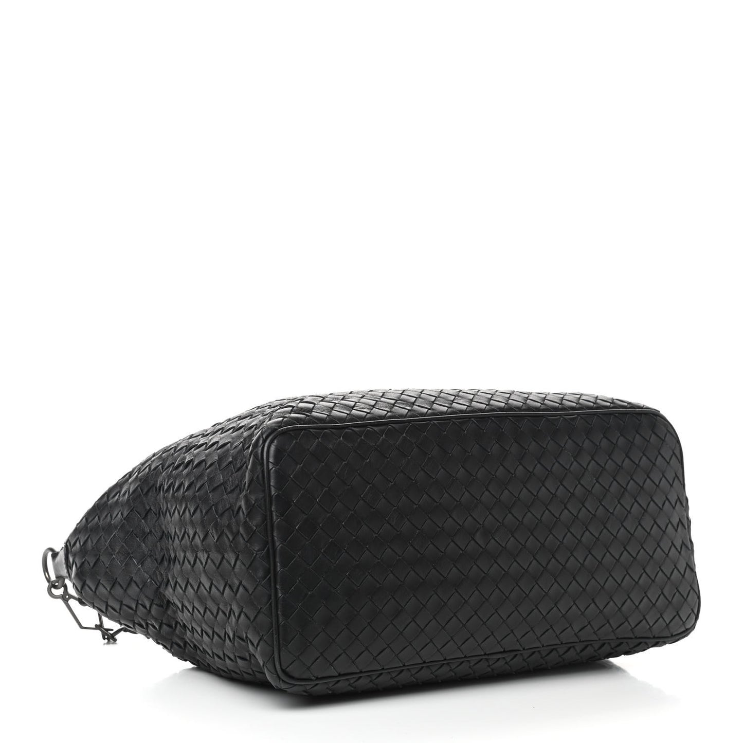 Nappa Intrecciato Medium Shoulder Bag Black