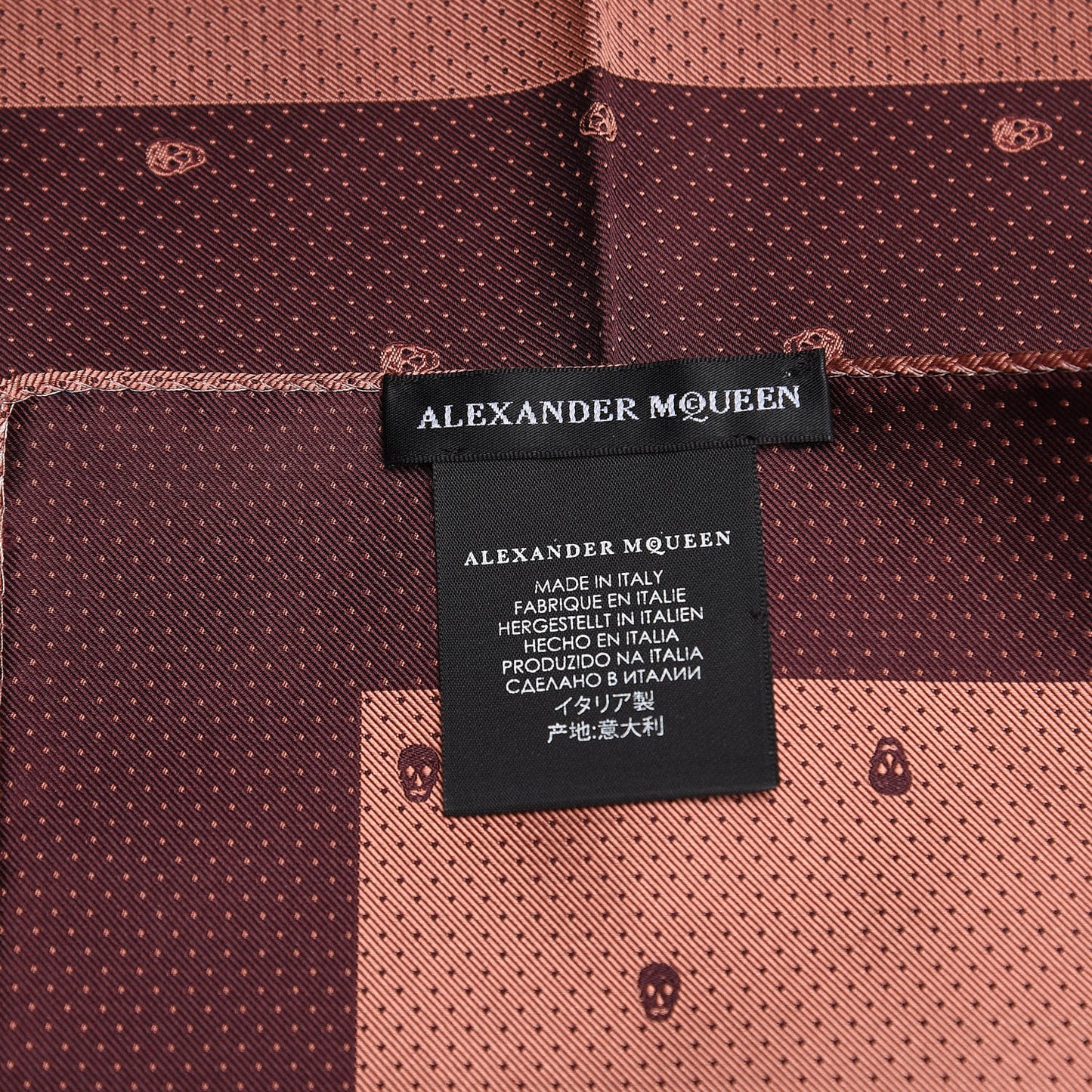 Silk Skull Polka Dot Pocket Square