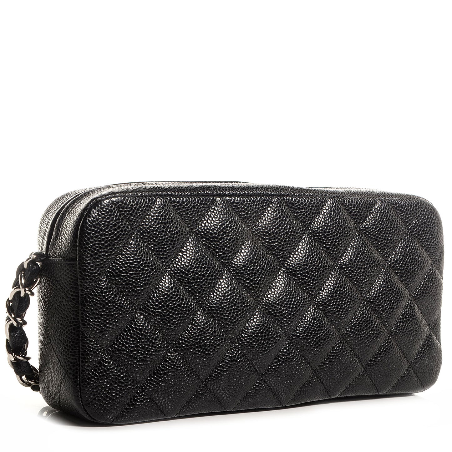 Caviar Quilted Timeless Camera Case Black