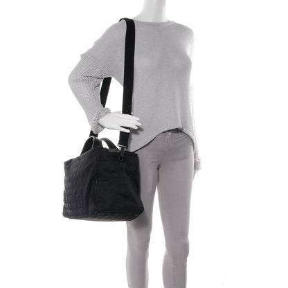 Chanel Nylon Travel Duffel Bag Black 2 of 8