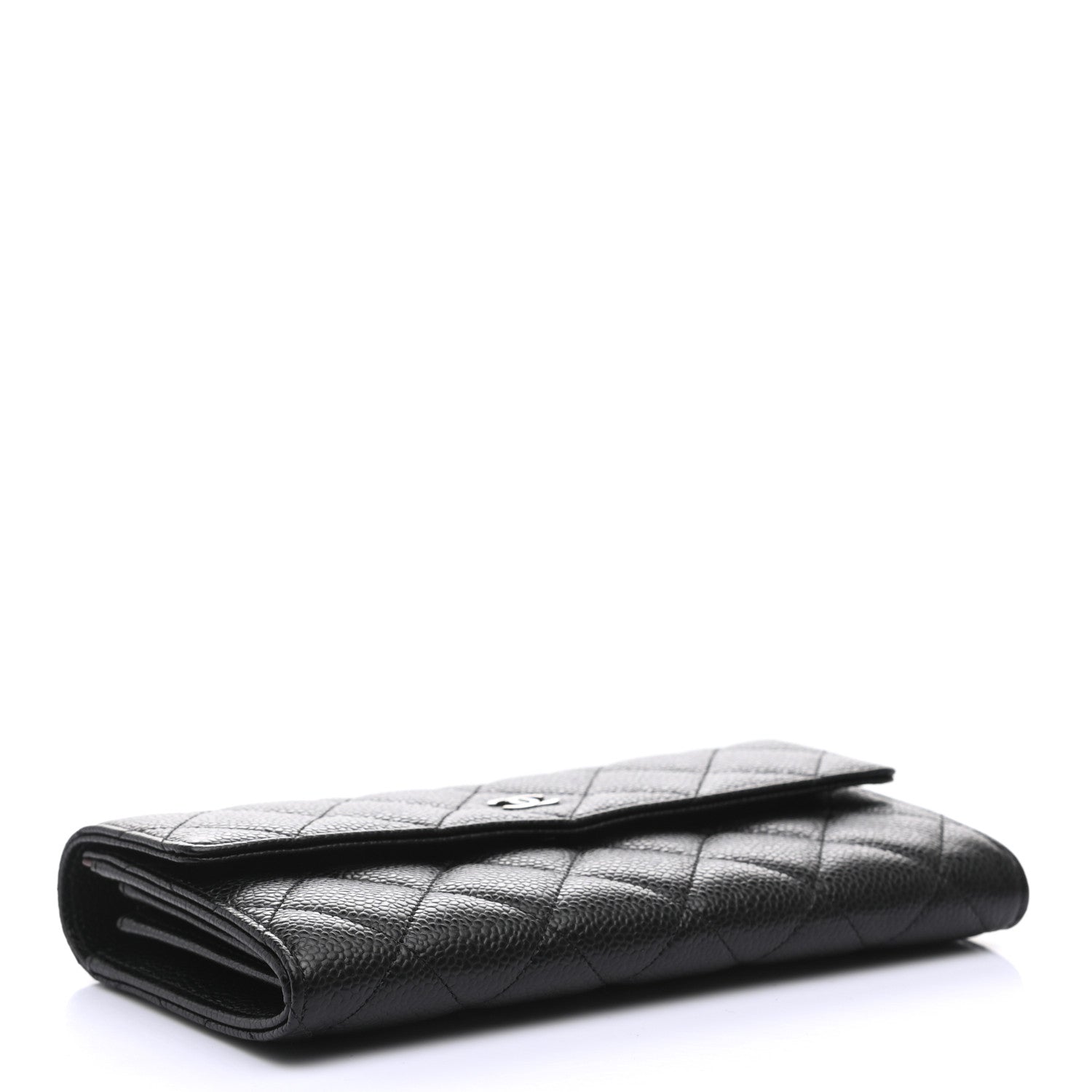 Chanel Caviar Quilted Large Flap Wallet Black 4 of 8