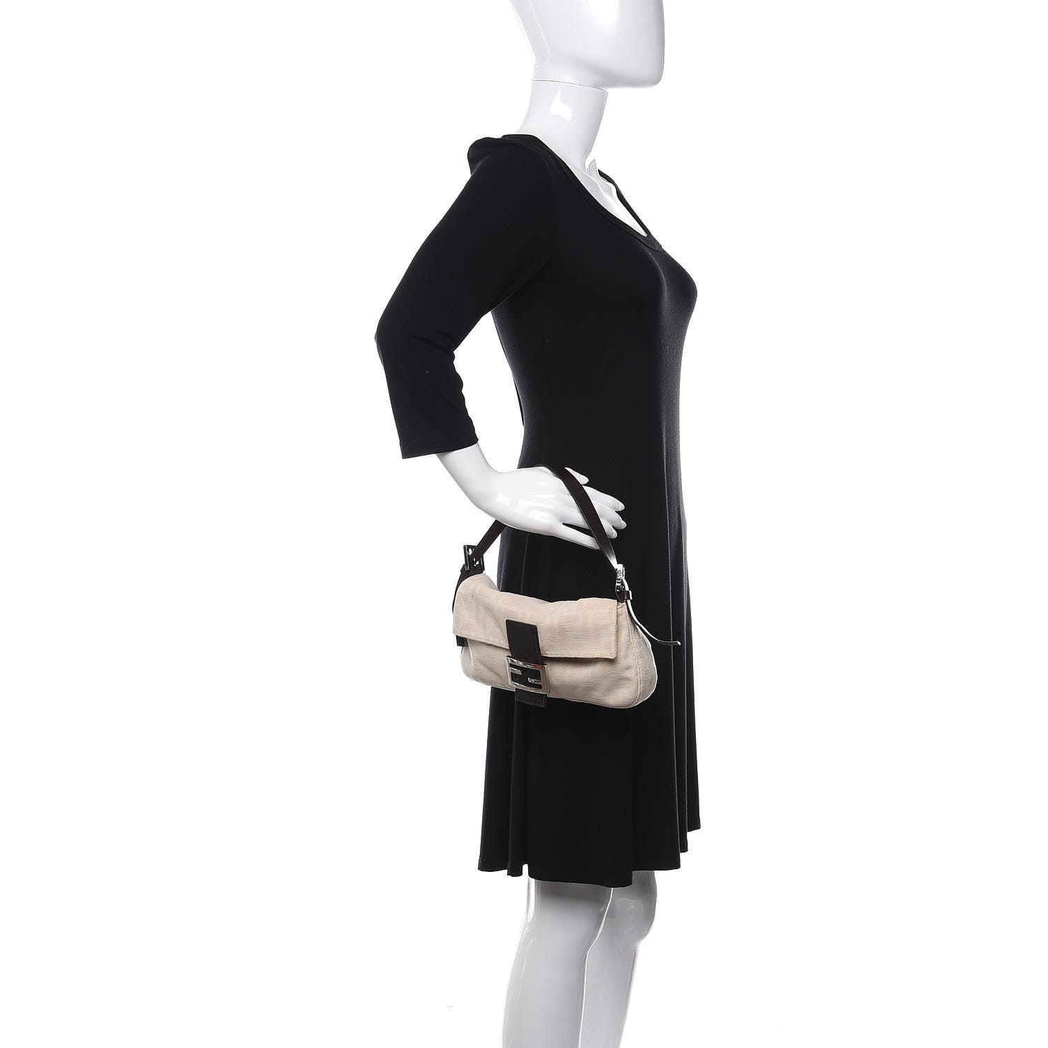 Fendi Zucca Baguette Beige 2 of 14