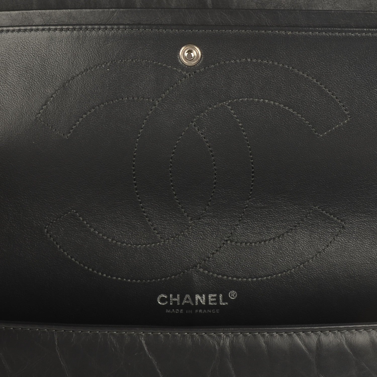 Chanel Aged Calfskin Quilted 2.55 Reissue 227 Flap Dark Grey 12 of 14