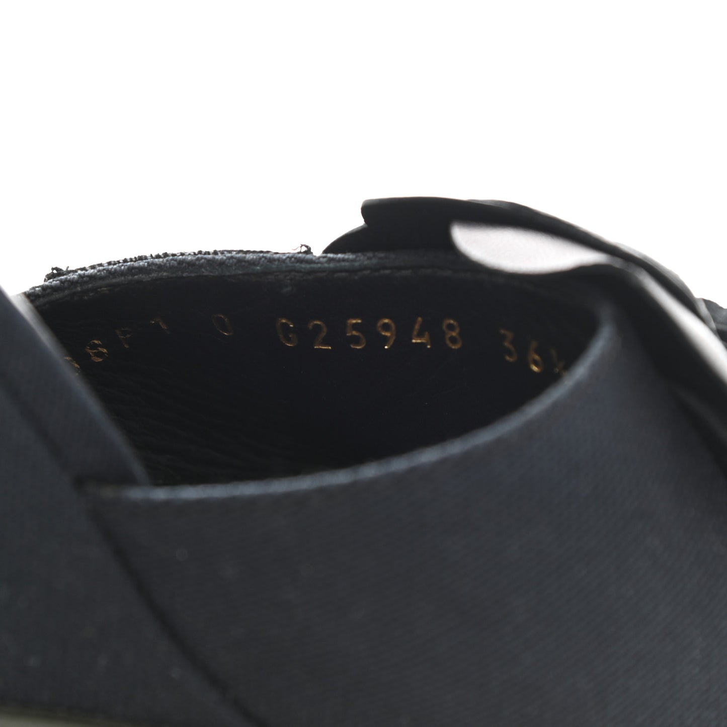 Canvas Camellia Wedge Sandals 36.5 Black