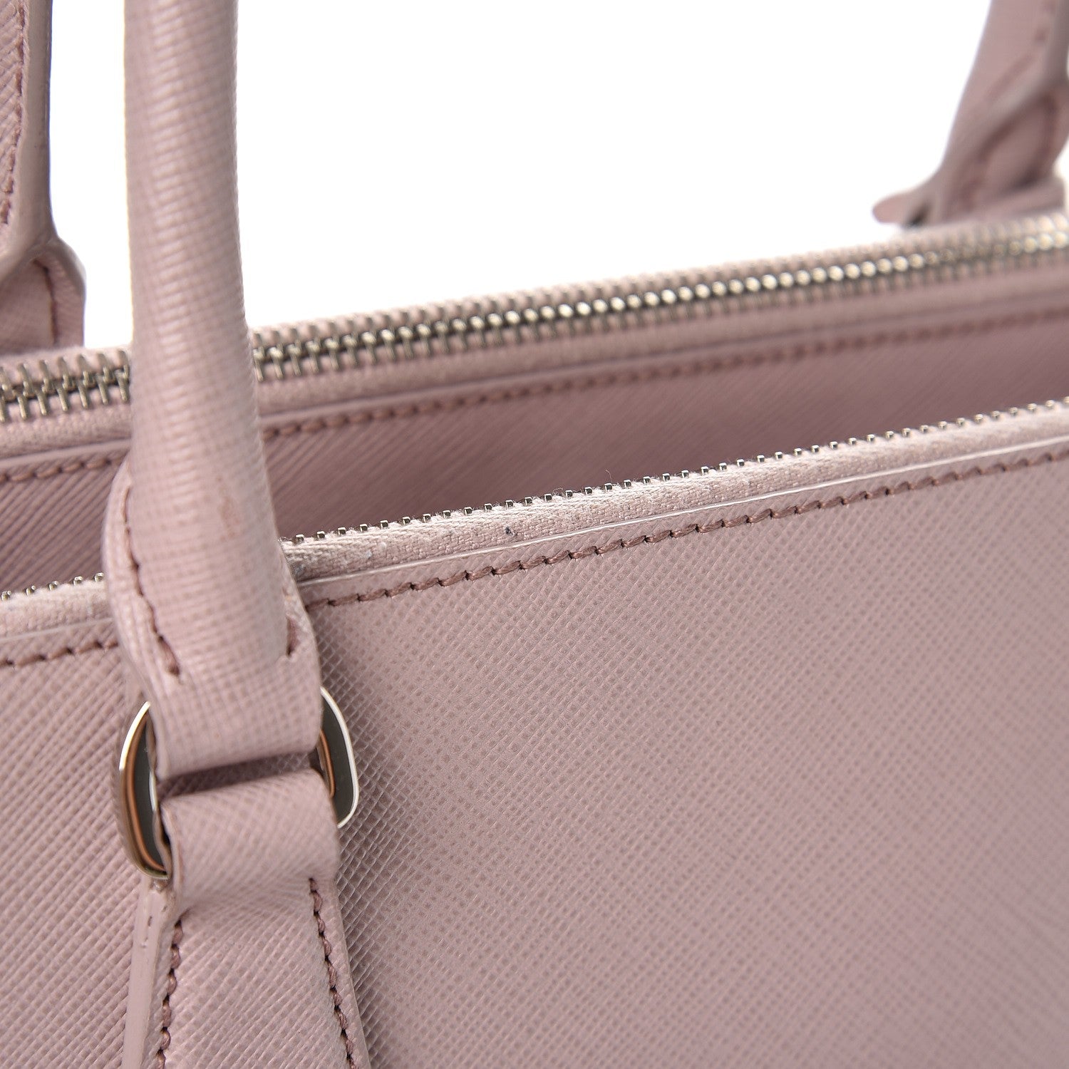 Prada Saffiano Small Galleria Double Zip Tote Mughetto 6 of 12