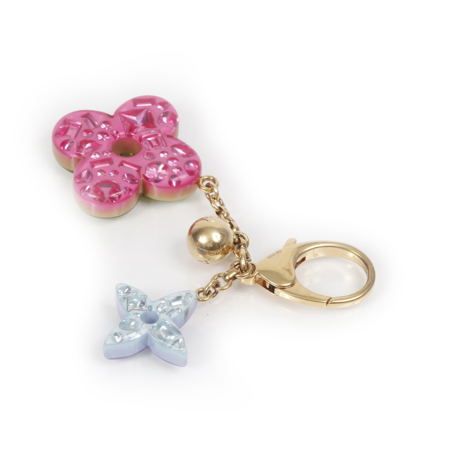 Louis Vuitton Resin Strass Glam Flower Bag Charm 2 of 4