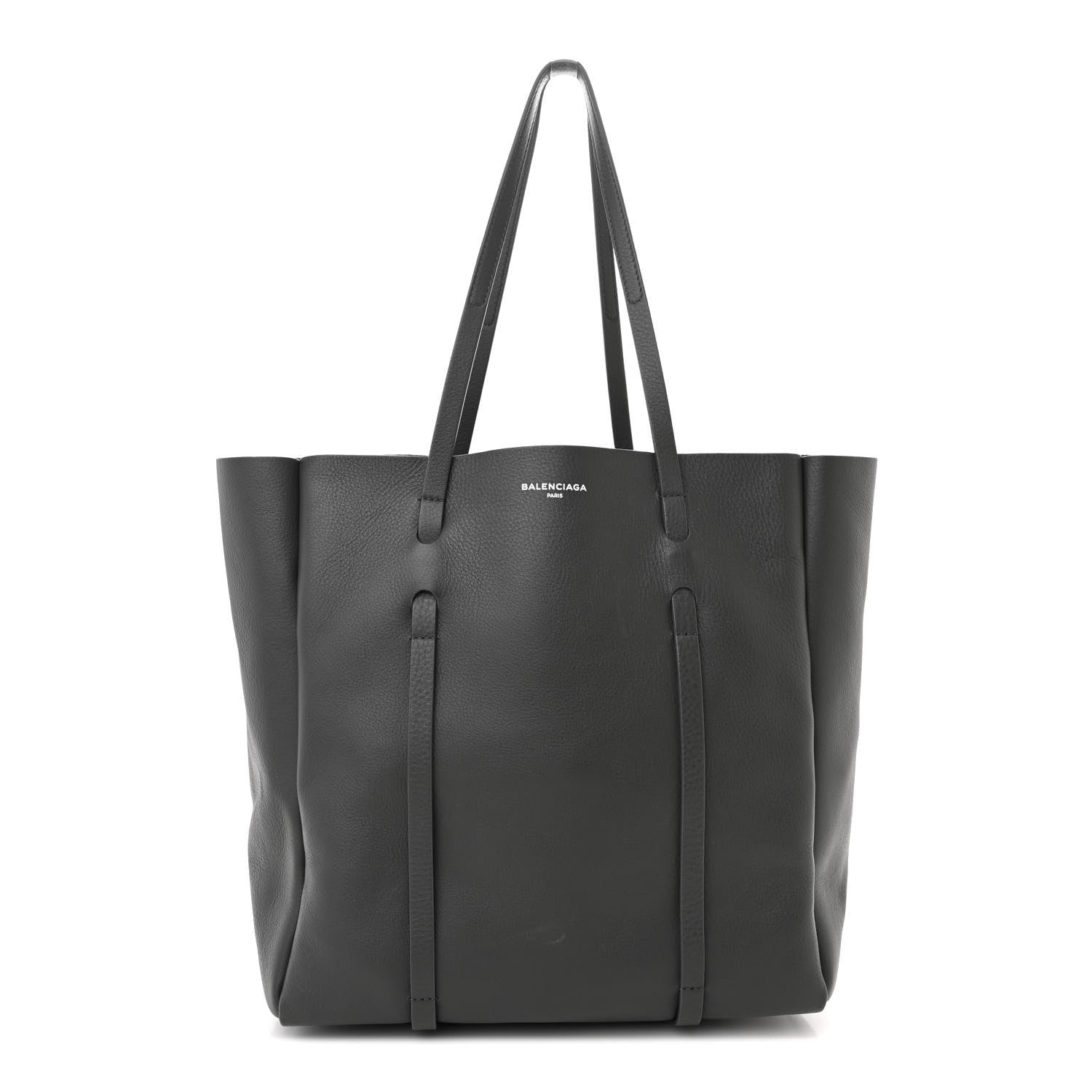 Balenciaga Veau Baltimore Double Sided Small Everyday Tote Gris Fossile Black 1 of 18