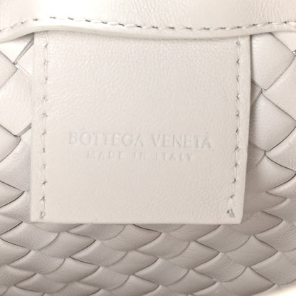 Bottega Veneta Nappa Intrecciato Knot Shoulder Bag White 6 of 9
