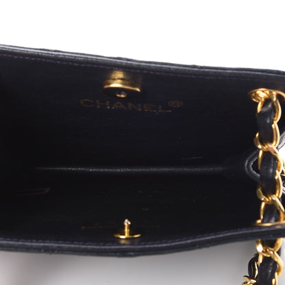 Chanel Lambskin Quilted Shoulder Bag Navy 5 of 8