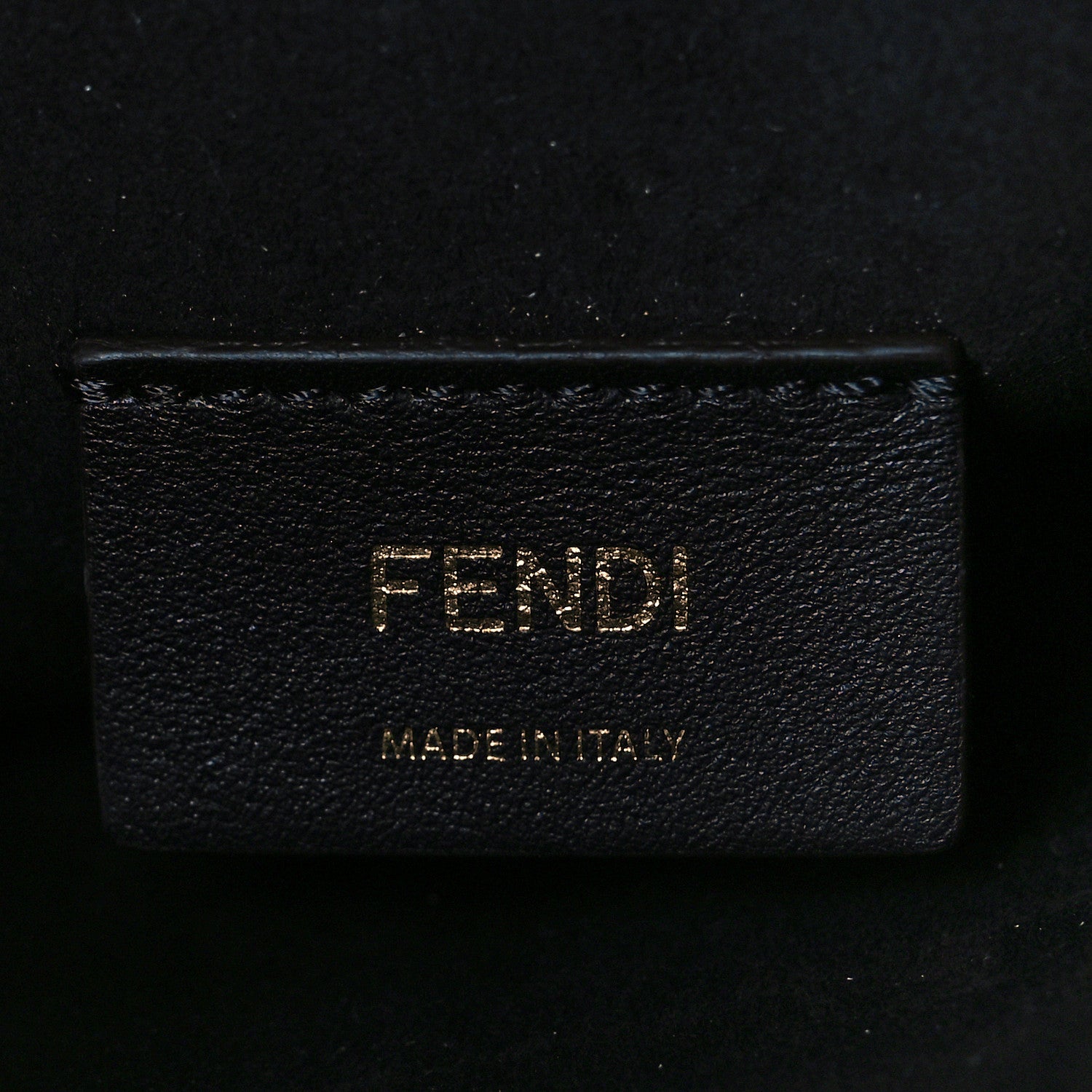 Fendi Chenille Vitello Seta Plexiglass FF Fendi O'Lock Zipper Blue Black 6 of 9