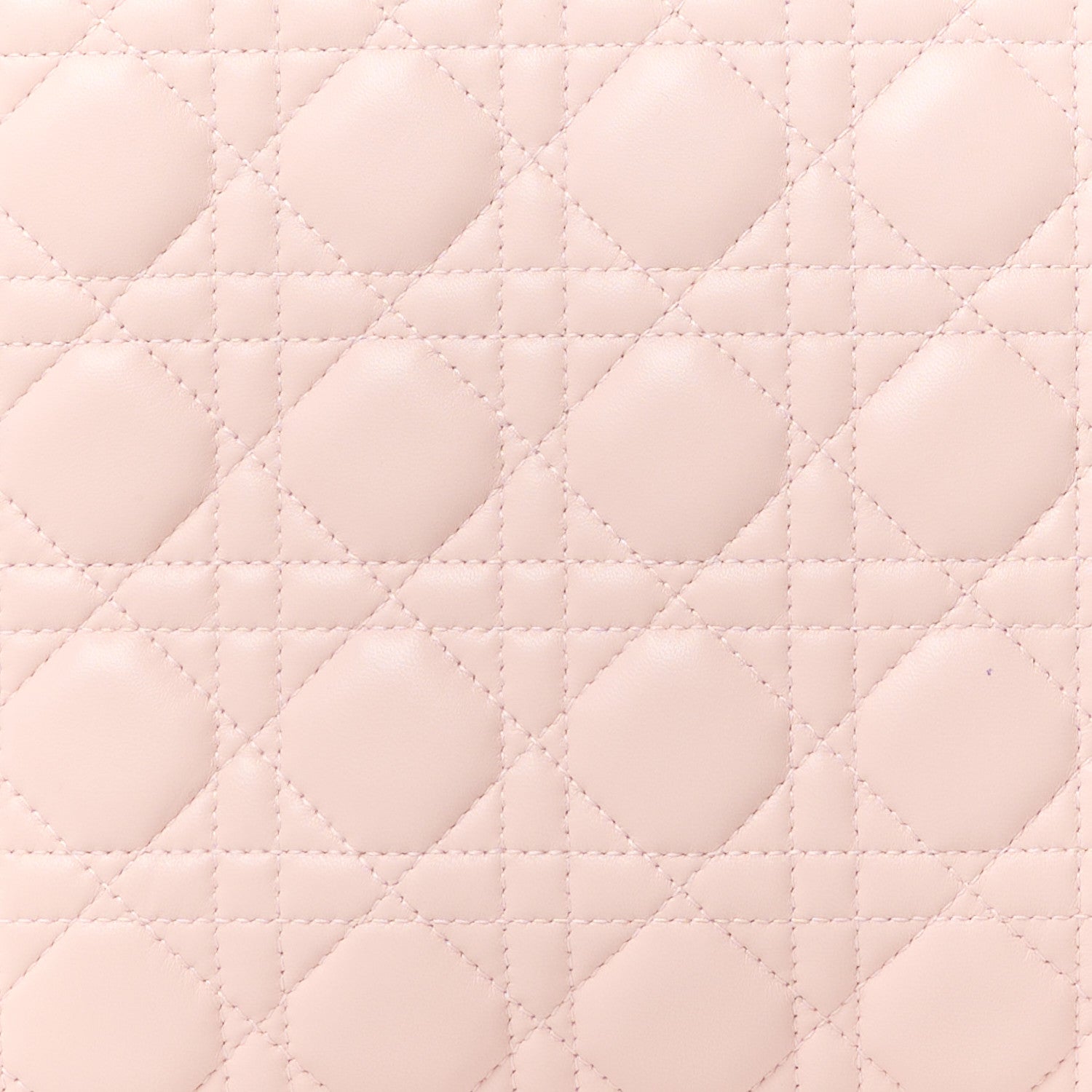 Christian Dior CHRISTIAN DIOR Lambskin Cannage Large Lady Dior Light Pink 9 of 13