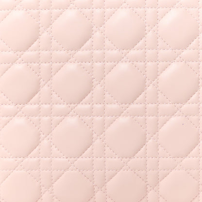 Christian Dior CHRISTIAN DIOR Lambskin Cannage Large Lady Dior Light Pink 9 of 13