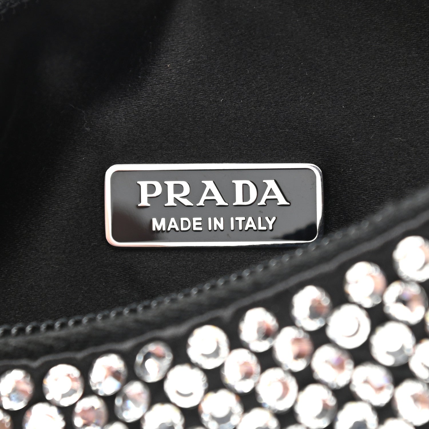 Prada Satin Crystal Mini Re-Edition 2000 Bag Cristal 6 of 11